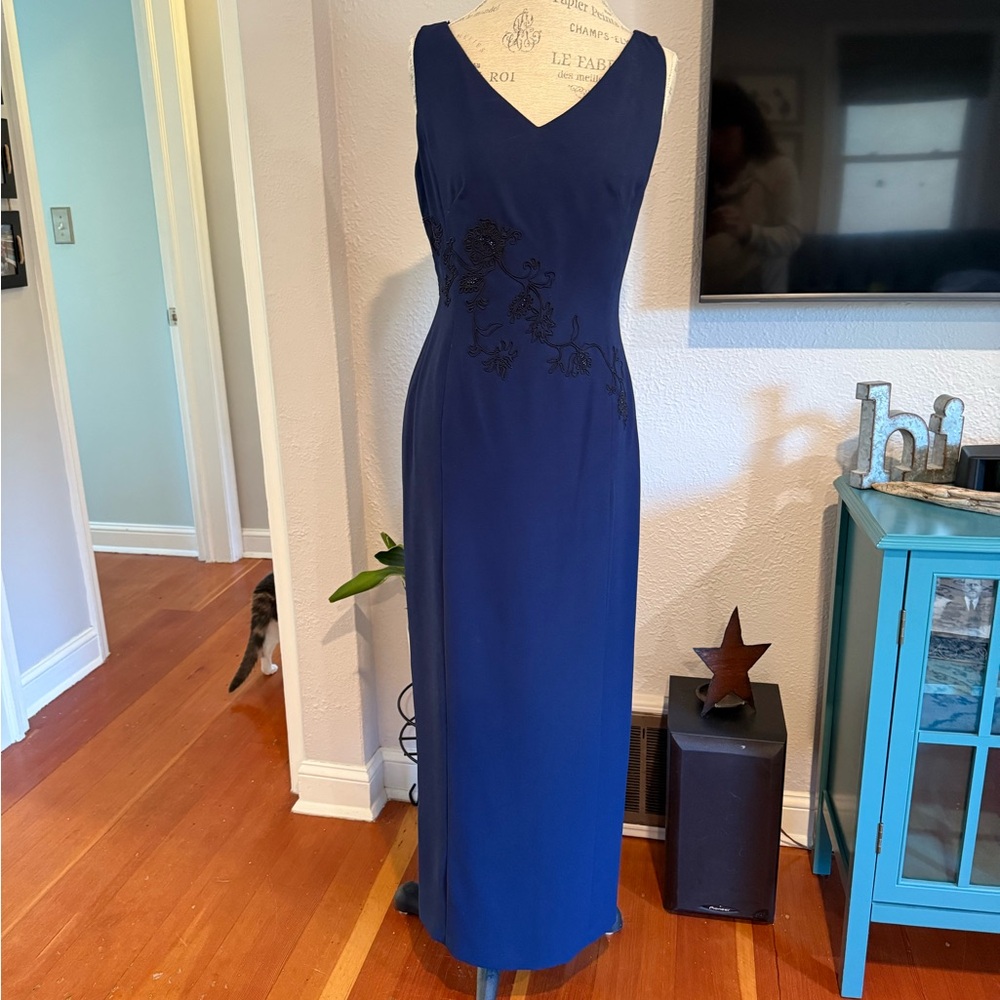 Maggy London Royal Blue Maxi Dress